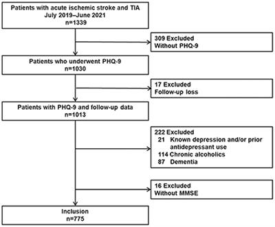 Early depression screening and short-term functional outcome in hospitalized patients for acute ischemic stroke